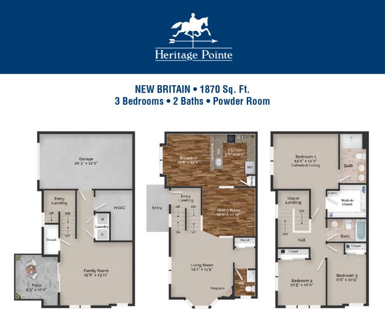 Heritage Pointe New Britain 2 Bedroom Floor Plan 768x637
